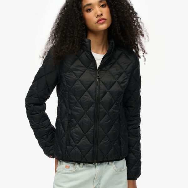 Superdry Women's Quilted Lightweight Puffer Jacket - 10 - Black, Black