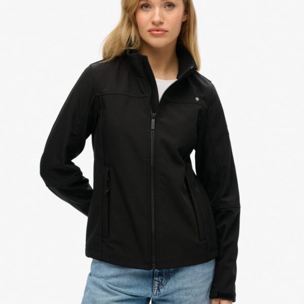 Superdry Women's Softshell Jacket - 12 - Black, Black