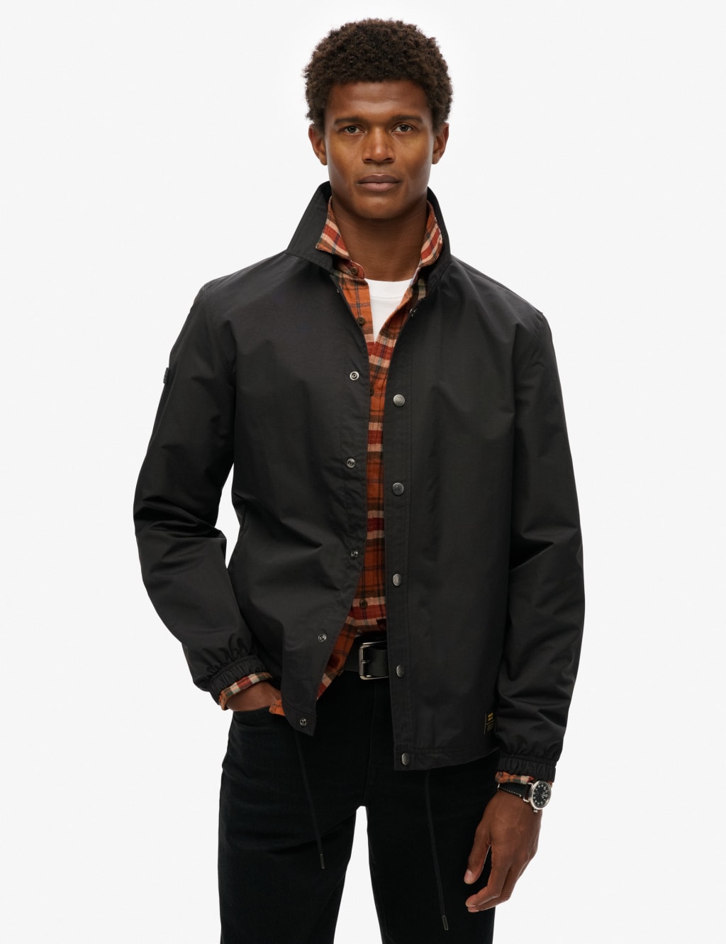 Superdry Men's Coach Jacket - M - Black, Black