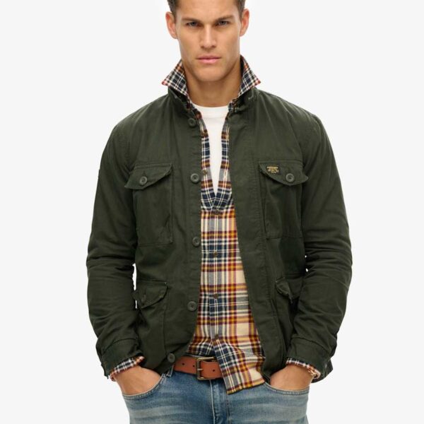 Superdry Men's Pure Cotton Utility Jacket - XXL - Green, Green