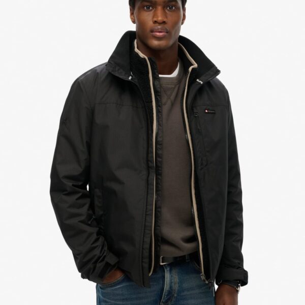 Superdry Men's Windbreaker Jacket - S - Black, Black