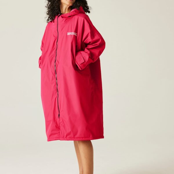 Regatta Women's Waterproof Hooded Borg Lined Changing Robe - L-XL - Pink, Pink