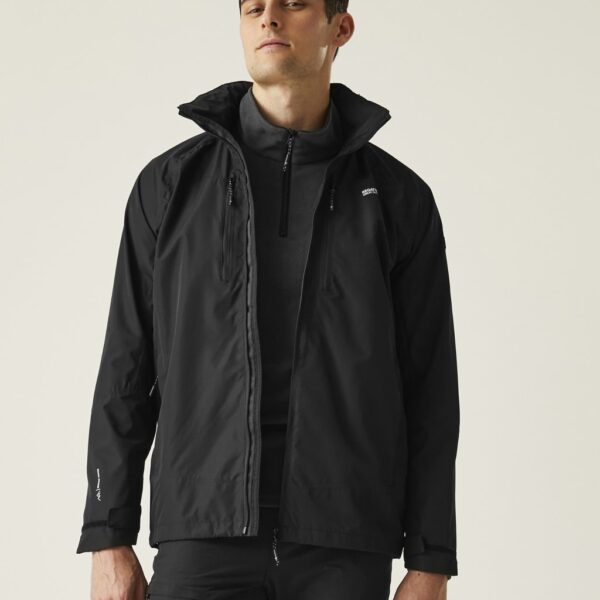 Regatta Men's Calderdale VI Waterproof Hooded Jacket - XL - Black, Navy,Black