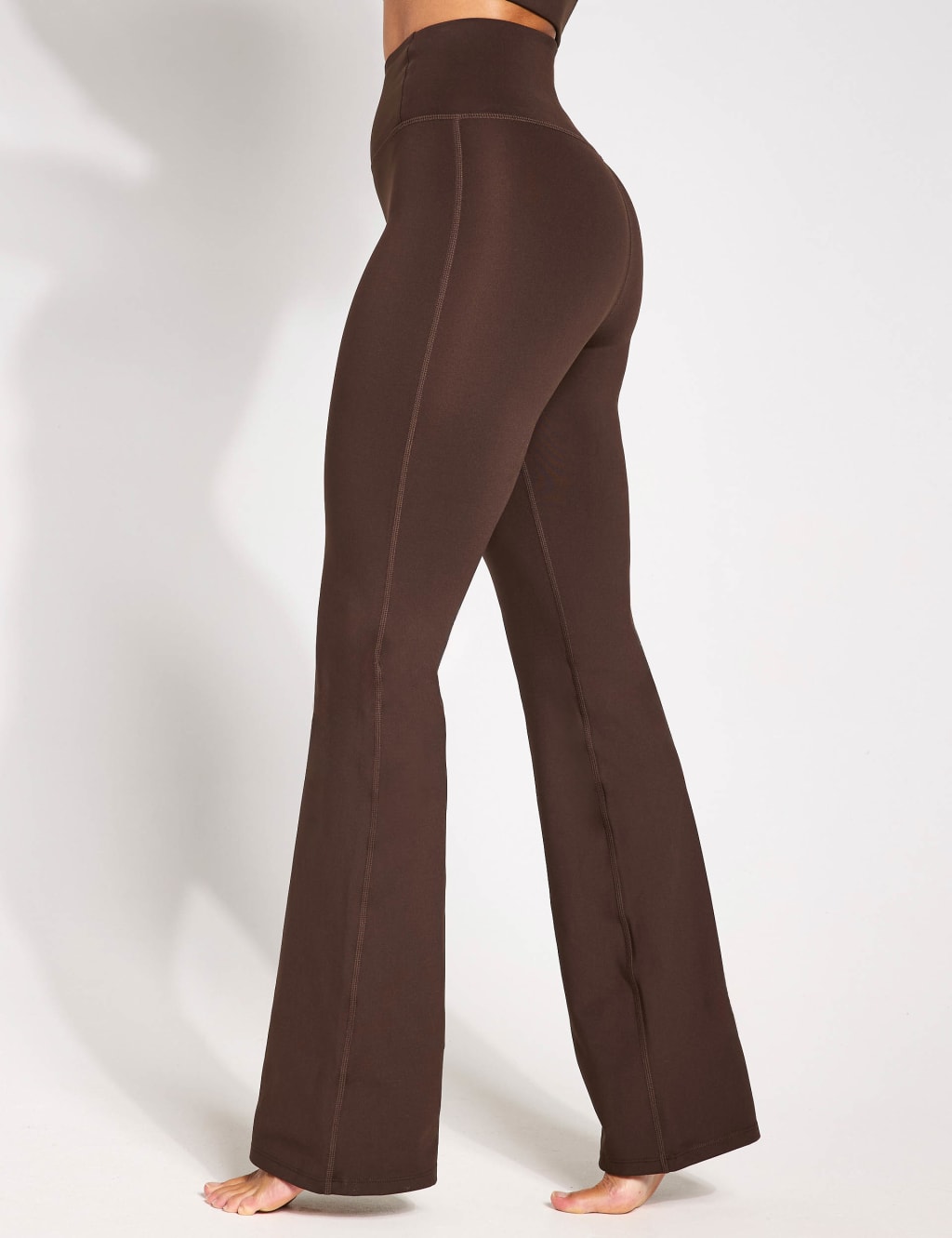 Girlfriend Collective Women's Compressive Flare Leggings - Brown, Navy,Brown