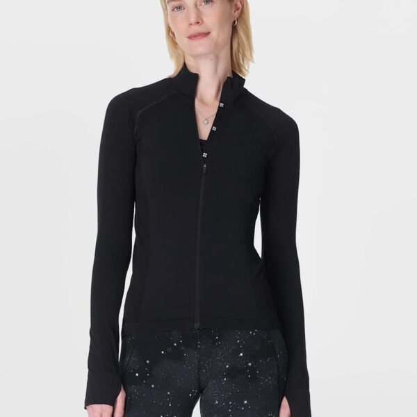Sweaty Betty Women's Athlete Seamless Zip Up Sports Jacket - Black, Black
