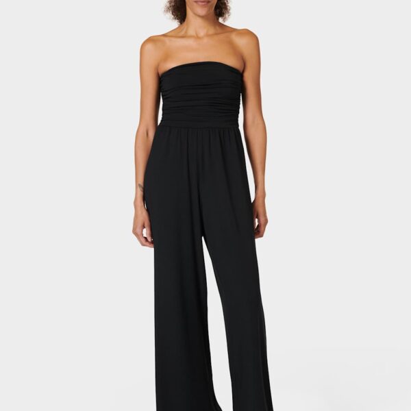 Sweaty Betty Women's Modal Rich Bandeau Wide Leg Jumpsuit - Black, Black