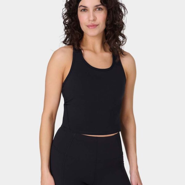 Sweaty Betty Women's Power Crop Vest Top - M - Black, Black