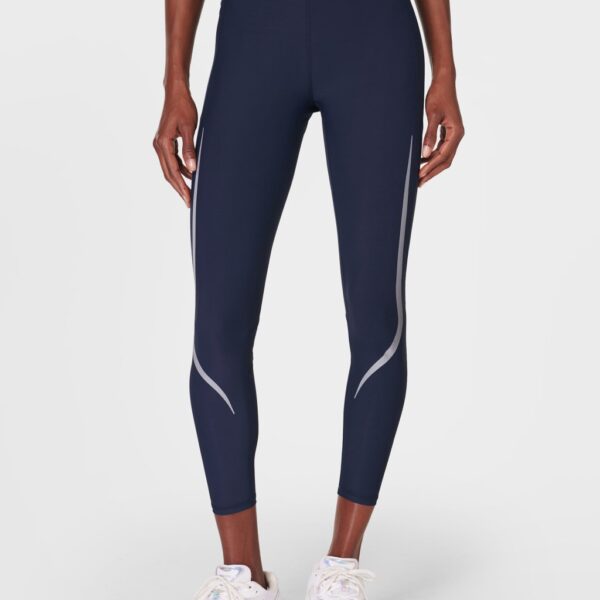 Sweaty Betty Women's Zero Gravity Illuminate 7/8 Running Leggings - Navy, Navy