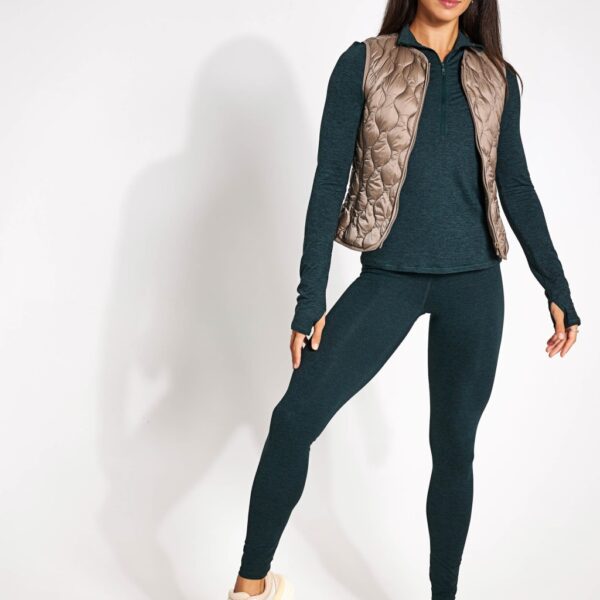 Born Women's Kenal Quilted Collarless Gilet - M - Brown, Blue,Brown