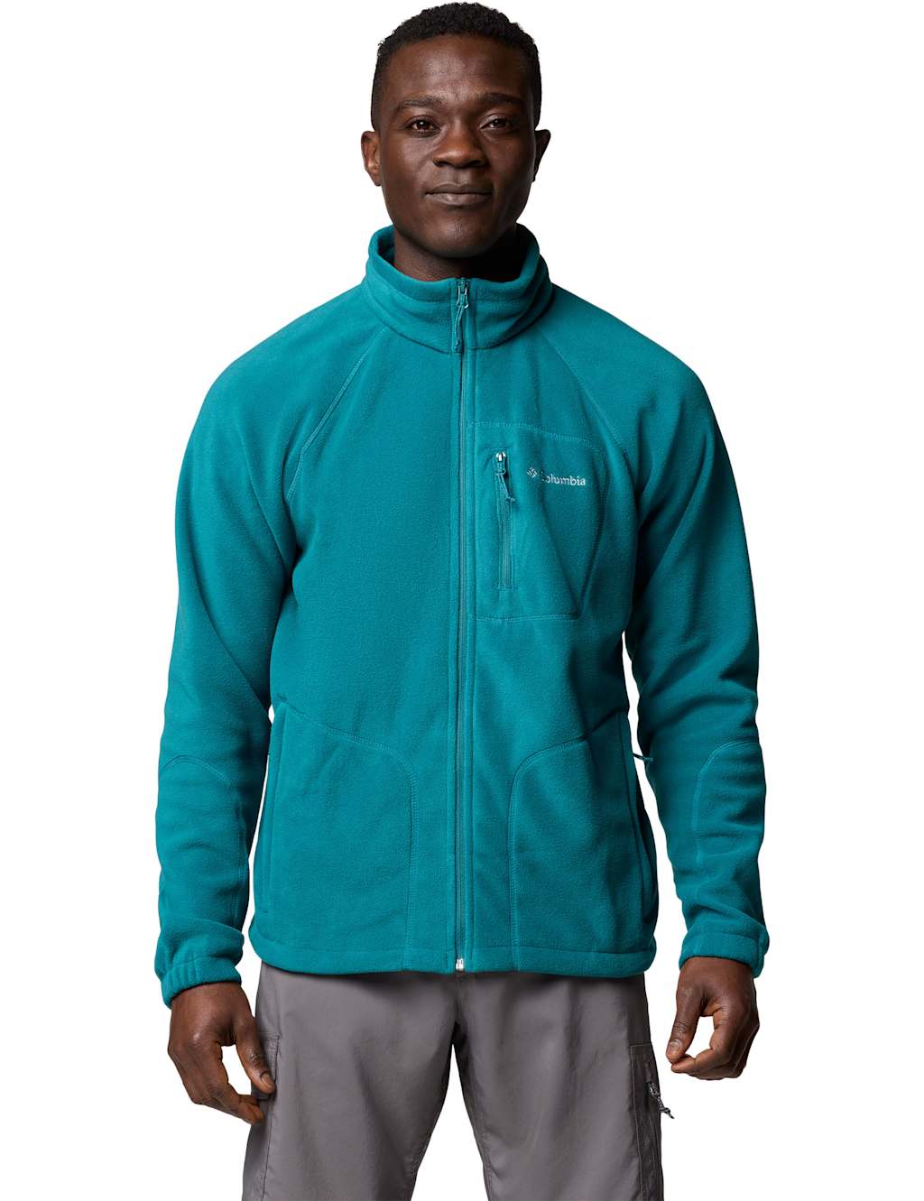 Columbia Men's Fast Trek II Fleece Jacket - Blue, Blue,Green