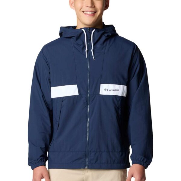 Columbia Men's Spire Valley™ Hooded Windbreaker Jacket - Navy Mix, Navy Mix