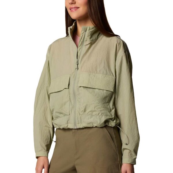 Columbia Women's Paracutie™ Zip Up Cropped Windbreaker Jacket - M - Green, Green