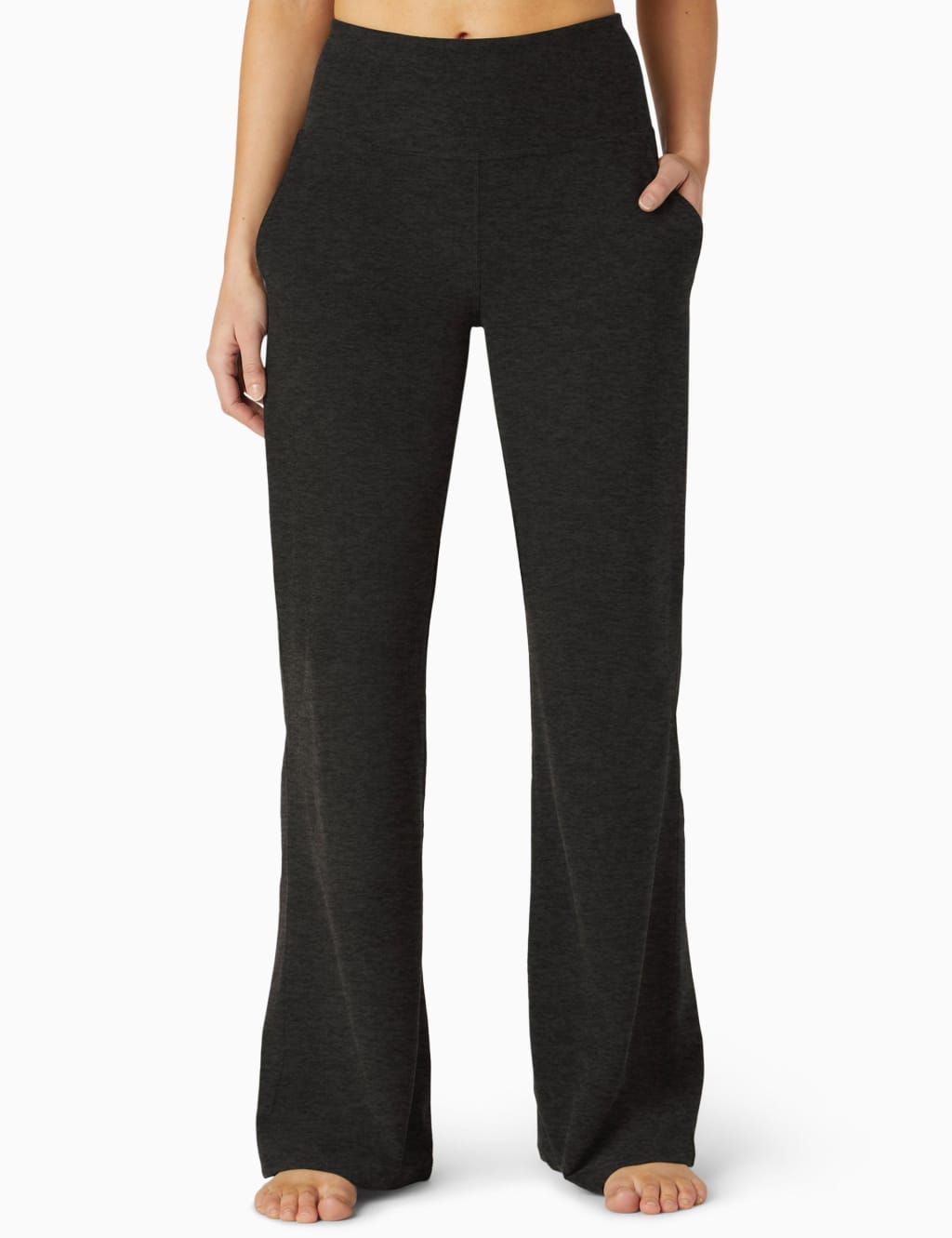 Beyond Yoga Women's Spacedye Laid Back Wide Leg Joggers - Black, Black