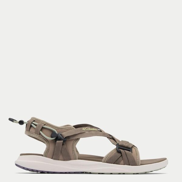 Columbia Women's Water Repellent Webbing Strap Flat Sandals - 8 - Copper, Copper,Duck Egg