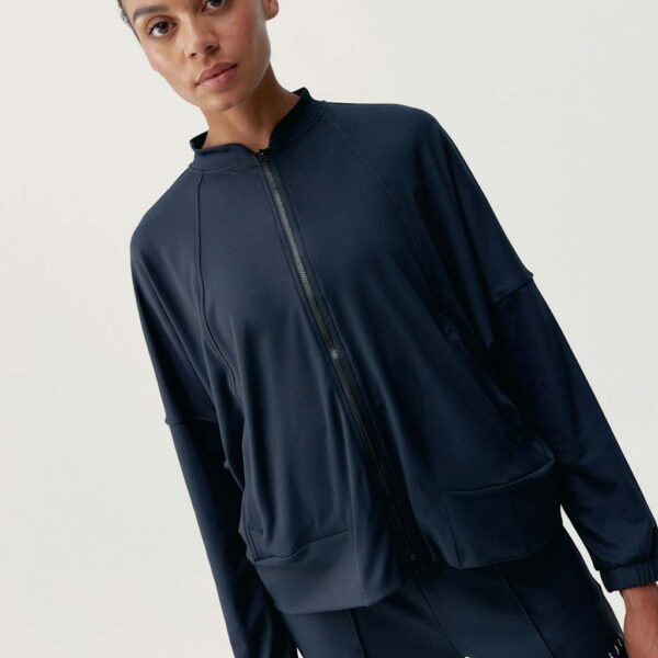 Born Women's Leila Funnel Neck Sports Jacket - M - Black, Black