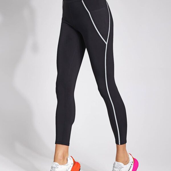 Born Women's Luna High Waisted Leggings - M - Black Mix, Black Mix