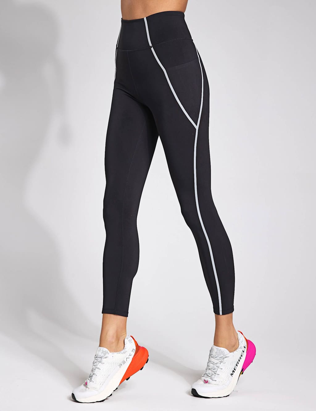 Born Women's Luna High Waisted Leggings - M - Black Mix, Black Mix