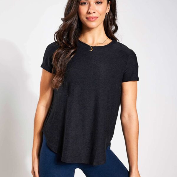 Beyond Yoga Women's Featherweight On The Down Low T-Shirt - M - Black, Black,White