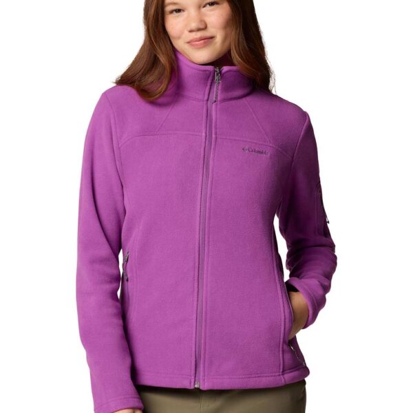 Columbia Women's Fast Trek II Fleece Jacket - M - Purple, Grey,Purple