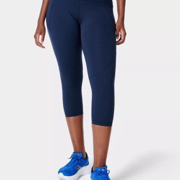 Sweaty Betty Women's Power Cropped Leggings - Navy, Navy,Black