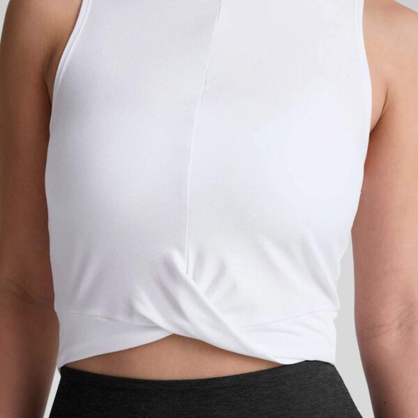 Beyond Yoga Women's Featherweight Centre Stage Crop Top - M - Soft White, Black,Soft White