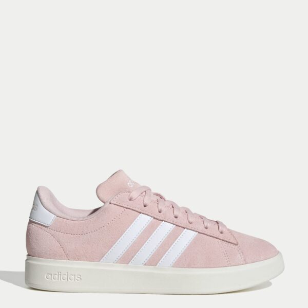 Adidas Women's Grand Court 2.0 Trainers - 4 - Light Pink, Light Pink,Ecru
