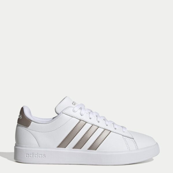Adidas Women's Grand Court 2.0 Trainers - 5 - Ivory Mix, White Mix,White,Ivory Mix,Black Mix,Cream Mix