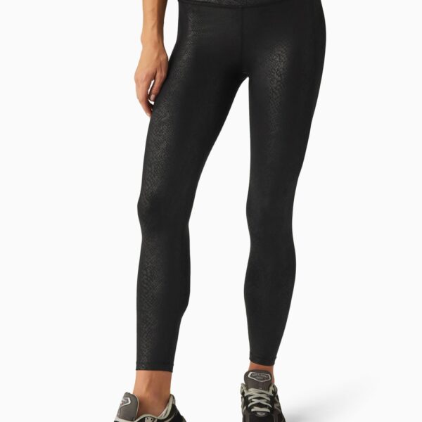 Beyond Yoga Women's Powershine Printed High Waisted 7/8 Leggings - XS - Black, Black
