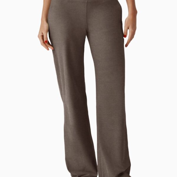 Beyond Yoga Women's Spacedye Laid Back Wide Leg Joggers - Light Brown, Light Brown