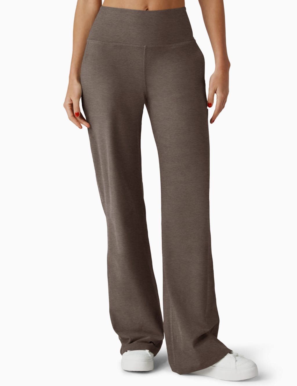 Beyond Yoga Women's Spacedye Laid Back Wide Leg Joggers - Light Brown, Light Brown
