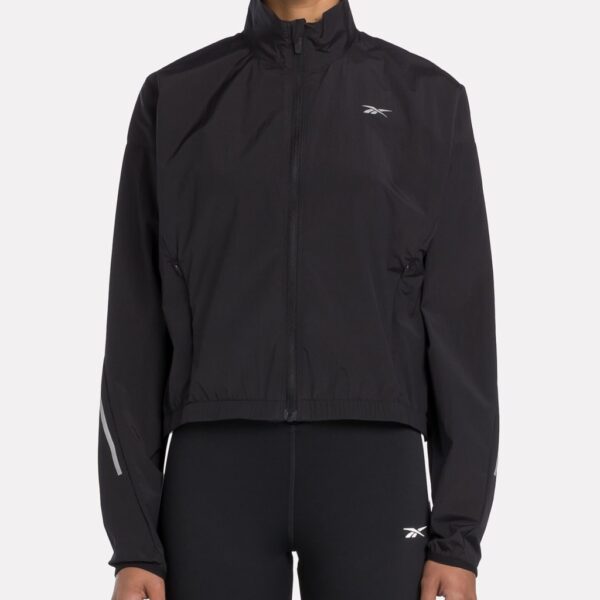 Reebok Women's Speed Woven Lightweight Running Jacket - M - Black, Black