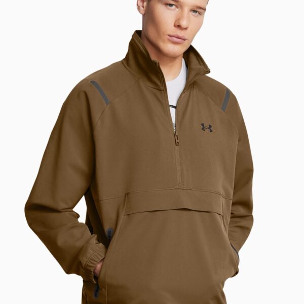 Under Armour Men's Unstoppable Half Zip Anorak - M - Tan, Tan