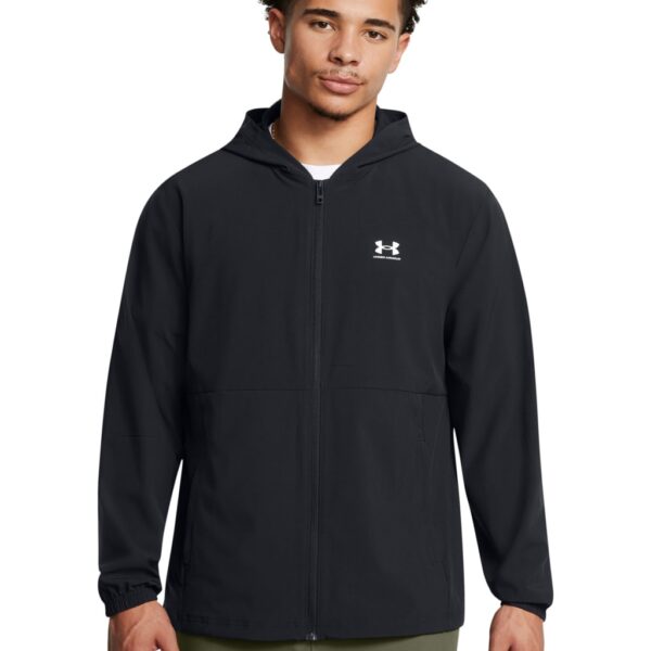Under Armour Men's Vibe Woven Windbreaker Sports Jacket - XL - Black, Black
