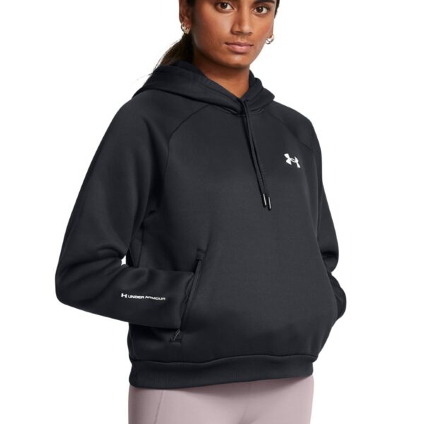 Under Armour Women's Fleece Pro Hooded Sweatshirt - M - Black, Black