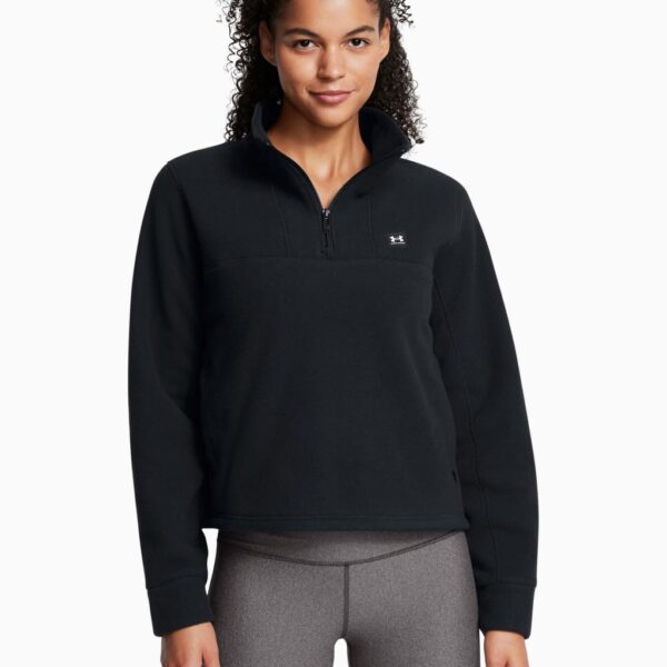 Under Armour Women's Expanse Fleece Half Zip Sweatshirt - M - Black, Black