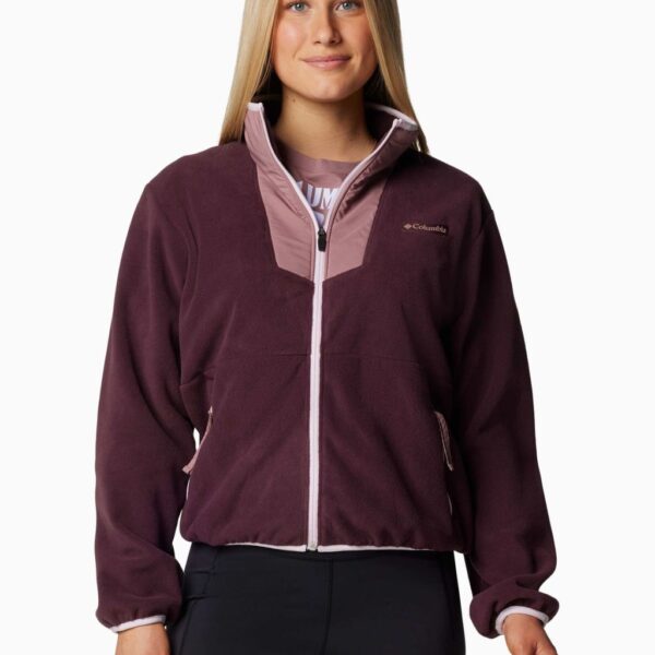 Columbia Women's Sequoia Grove Funnel Neck Fleece - XS - Dark Purple, Dark Purple