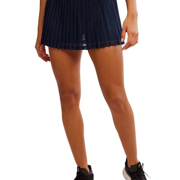 Fp Movement Women's Rally Pleated Layered High Waisted Skort - M-L - Navy, Navy