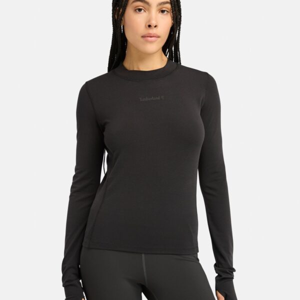Timberland Women's Fleece Fitted Top - M - Black, Black,Neutral