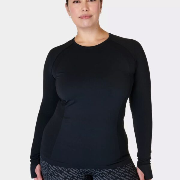 Sweaty Betty Women's Athlete Seamless Gym Crew Neck Top - Black, Mint,Blue,Black,Pink