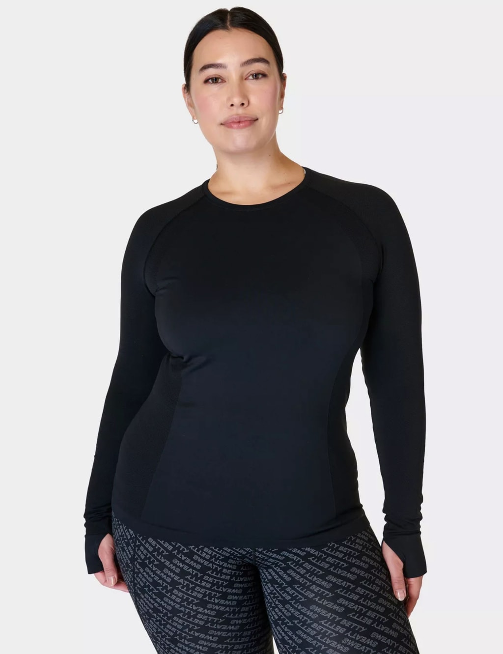Sweaty Betty Women's Athlete Seamless Gym Crew Neck Top - Black, Mint,Blue,Black,Pink