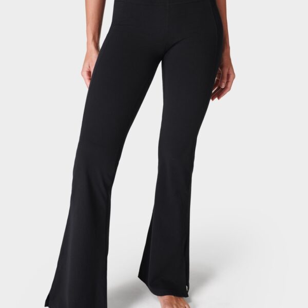 Sweaty Betty Women's Super Soft High Waisted Flared Trousers - Black, Black