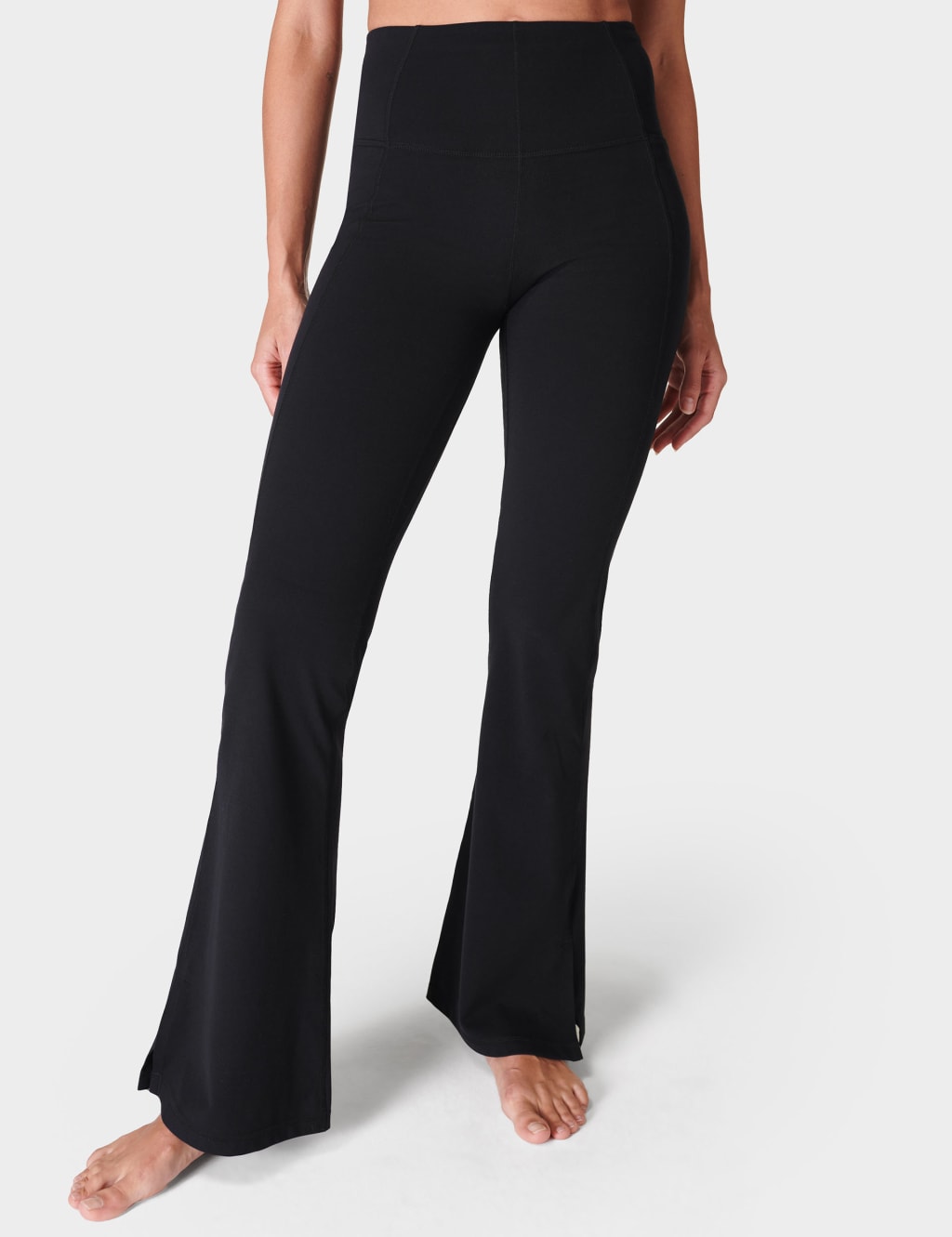 Sweaty Betty Women's Super Soft High Waisted Flared Trousers - Black, Black