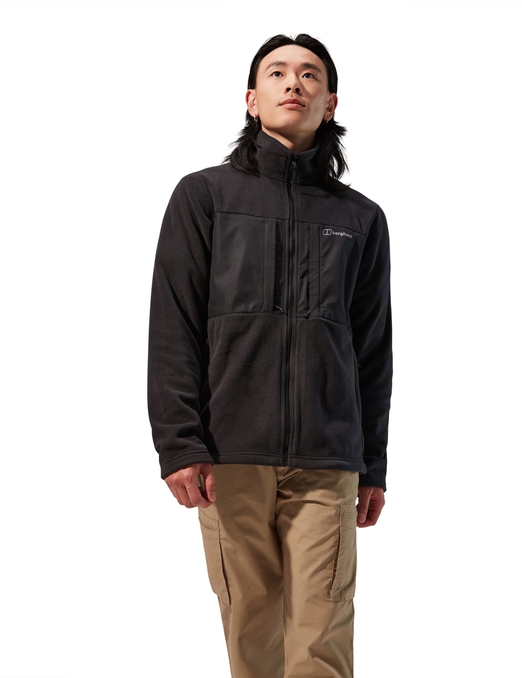 Berghaus Men's Prism Guide Polartec Fleece Jacket - Black, Black