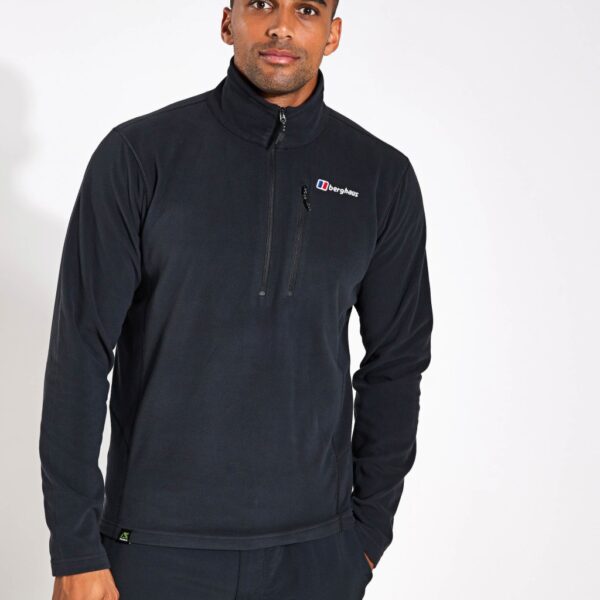 Berghaus Men's Prism Half Zip Fleece Jacket - XXL - Black, Black,Charcoal