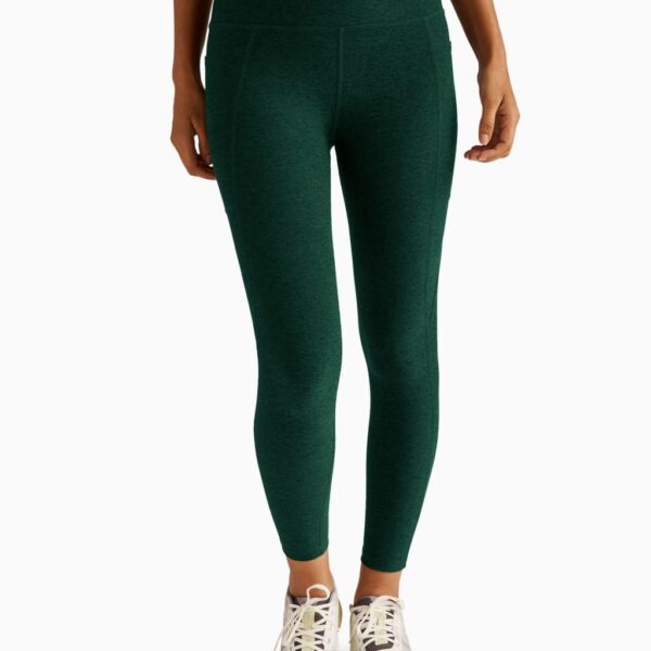 Beyond Yoga Women's Spacedye Out of Pocket High Waisted Leggings - XL - Dark Green, Dark Green