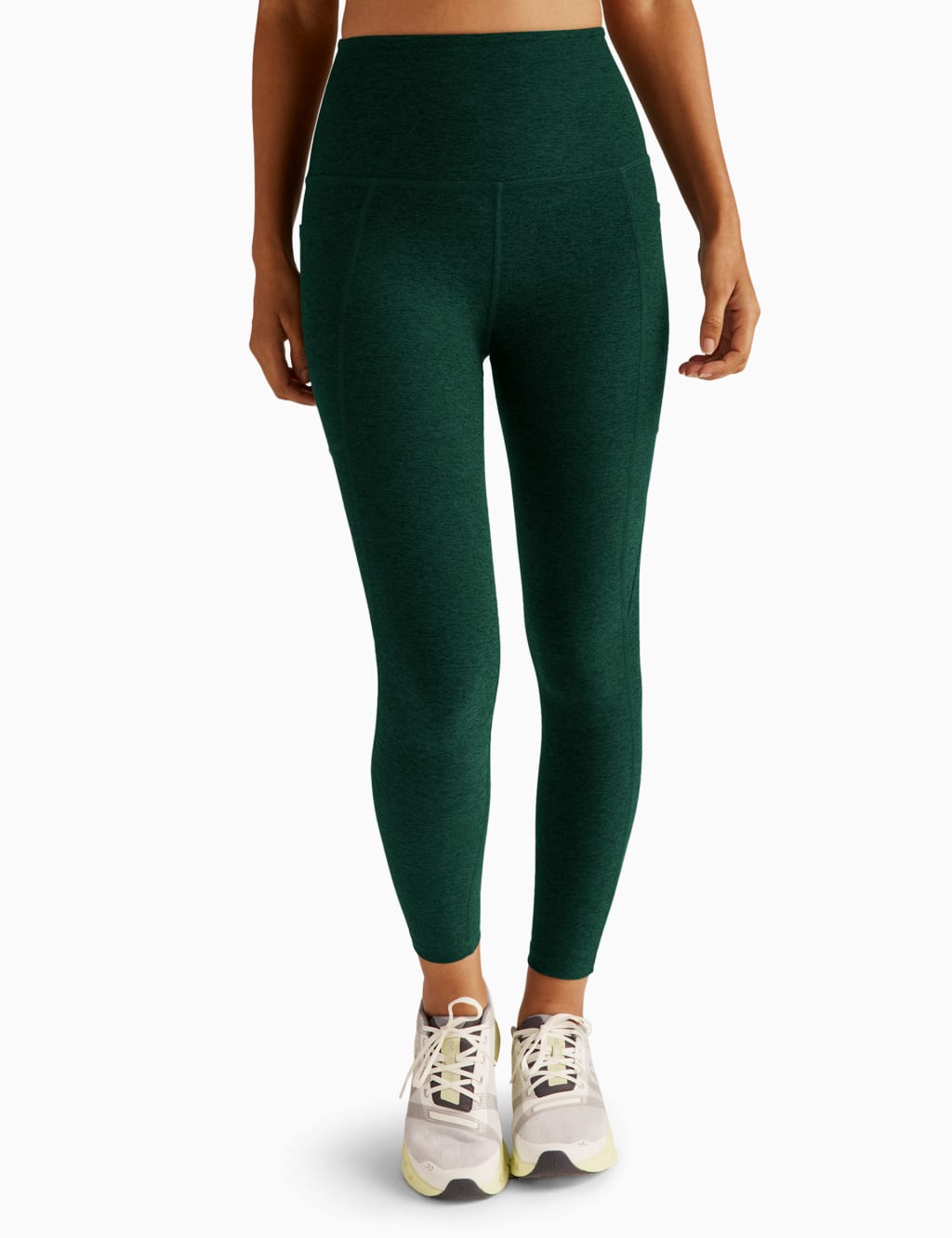 Beyond Yoga Women's Spacedye Out of Pocket High Waisted Leggings - XL - Dark Green, Dark Green