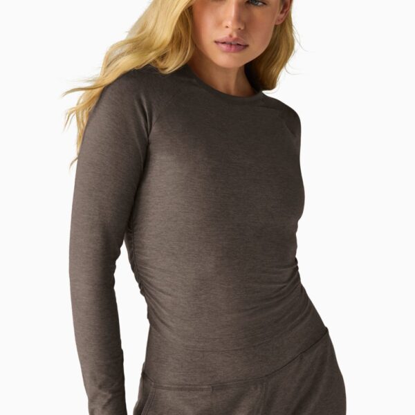 Beyond Yoga Women's Featherweight Your Fit Yoga Top - L - Light Brown, Light Brown