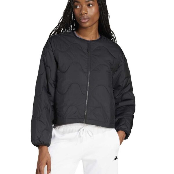 Adidas Women's Nuganic Insulated Lightweight Sports Jacket - M - Black, Black