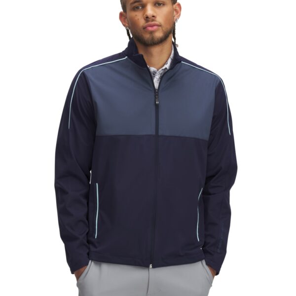 Under Armour Men's Drive Wind Sports Jacket - L - Navy Mix, Black,Navy Mix
