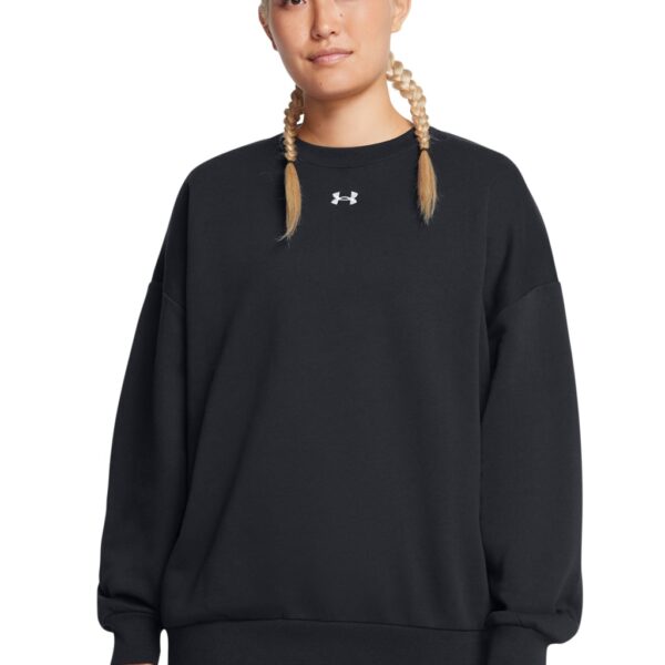 Under Armour Women's Rival Fleece Cotton Rich Sweatshirt - M - Black, Black